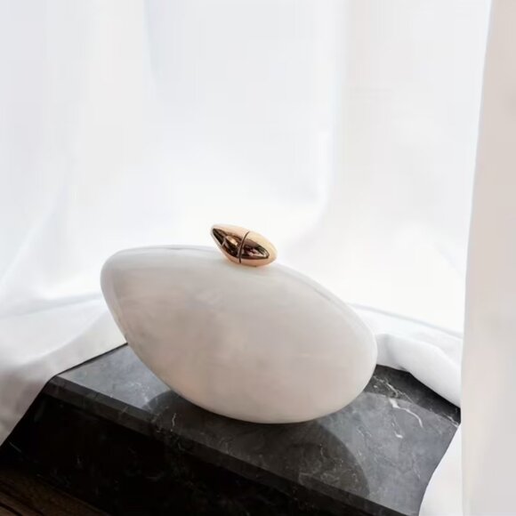 Chic Acrylic Clutch/Handbag/Crossbody (Brown) - Picture 16 of 16